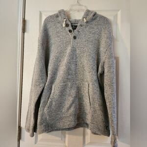 American Eagle Mens Hobo Gray Hooded Sweater/Sweatshirt, Size XL